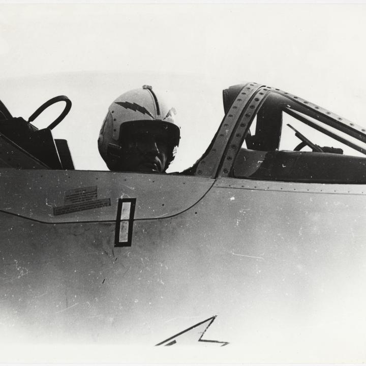 Primary Image of Unidentified Jet Pilot Aboard The USS Yorktown (CVS-10)