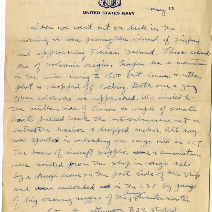 Primary Image of Gerald Hennesy Letter to his Mother Dated May 10, 1945