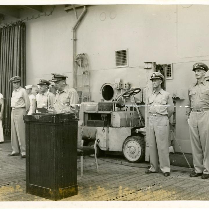 Primary Image of First Orders of Captain Gerald Huff of the USS Yorktown (CVA-10)