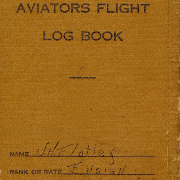 Primary Image of Aviators Flight Log Book (1929-1932) of James H. Flatley, Jr.