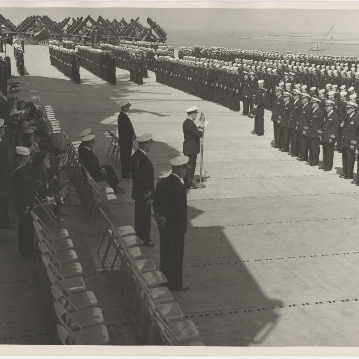 Primary Image of View of the Flight Deck as Captain Nation is Relieved of Command