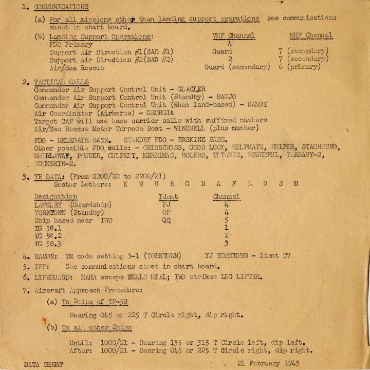 Primary Image of Pilot Information Sheets