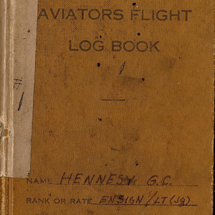 Primary Image of Aviators Flight Log Book of Gerald Hennesy (1942-1944)