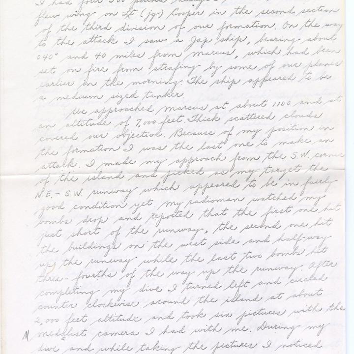 Primary Image of Battle Report of Joseph Kristufek for August 31, 1943