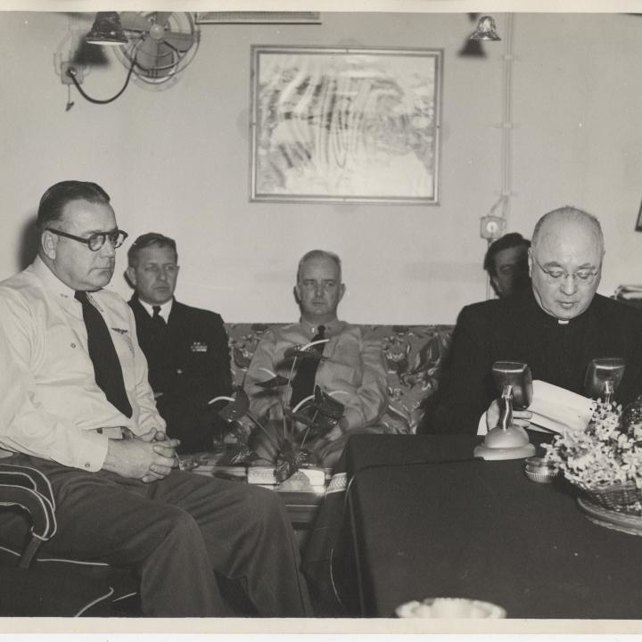 Primary Image of Cardinal Francis Spellman Making an Announcement