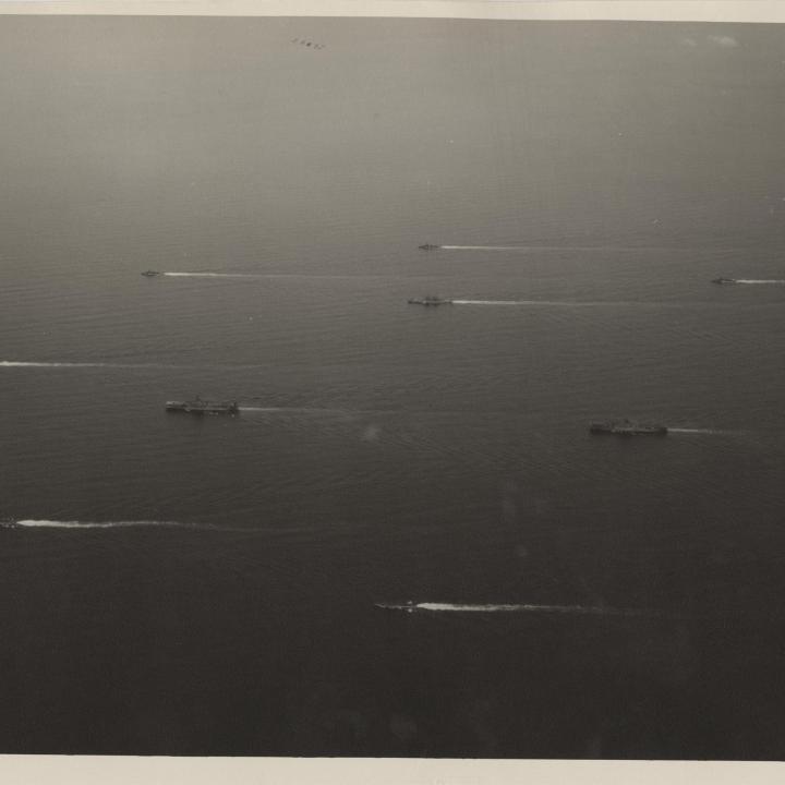 Primary Image of The USS Yorktown (CVA-10) with her Task Force