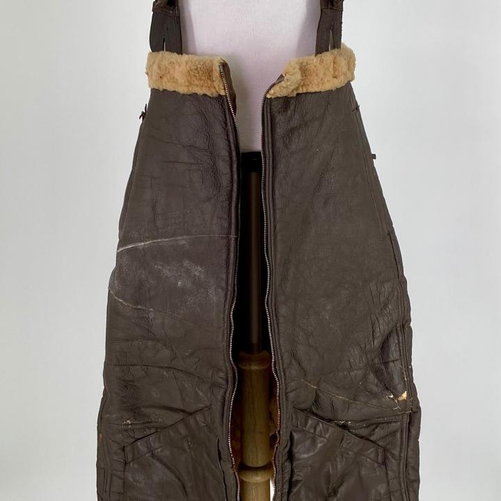 Primary Image of Navy Leather Winter Flight Suit Pants