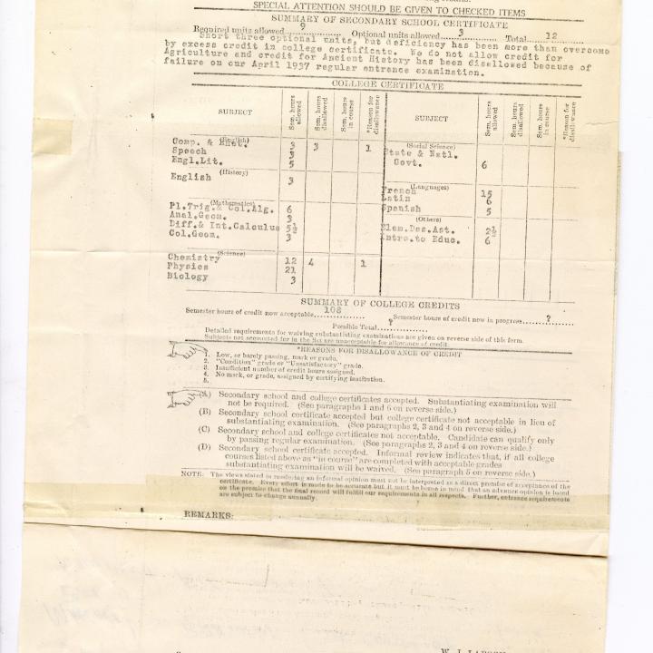 Primary Image of Elisha "Smokey" Stover's Certificate Action Slip