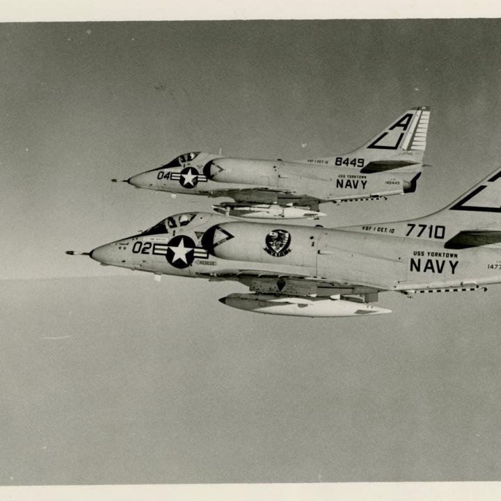 Primary Image of A-4 Skyhawks in Flight