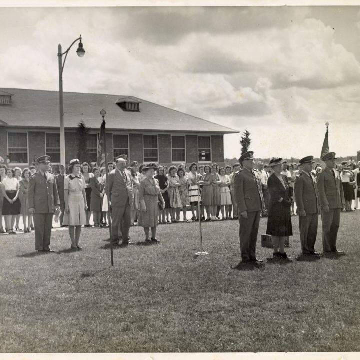 Primary Image of Stella Stover Attending a Postwar Medal Ceremony