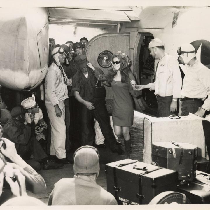 Primary Image of Ann-Margret Comes Aboard the USS Yorktown (CVS-10)