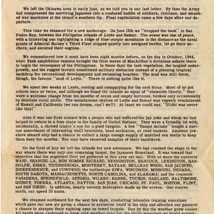 Primary Image of Pamphlet Discussing The Service of The USS Yorktown (CV-10) During World War II