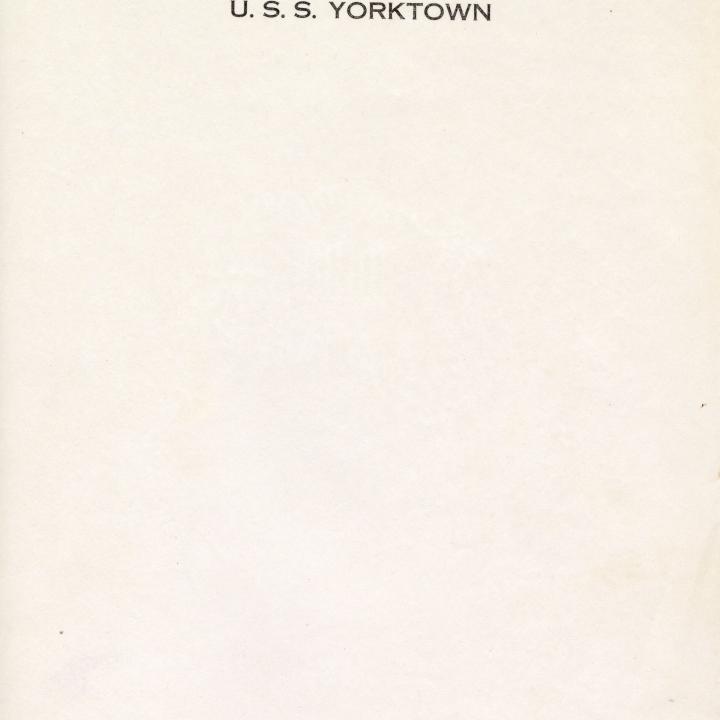 Primary Image of After Action Report for the USS Yorktown (CV-10) from January 28, 1944 to January 31, 1944