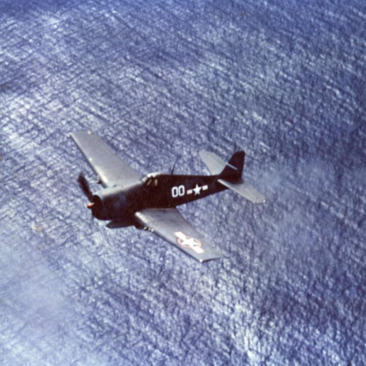 Primary Image of James H. Flatley Flying his F6F Hellcat