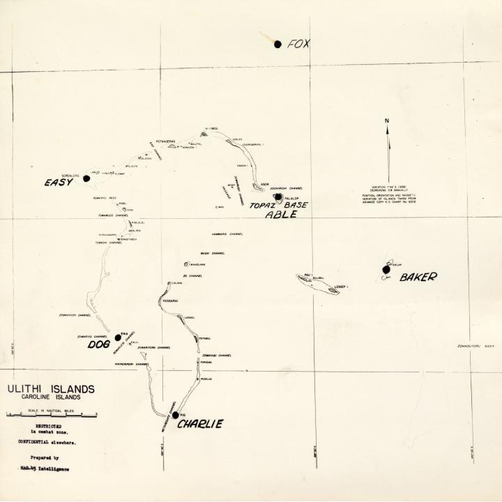 Primary Image of Map of US Military Installations on Ulithi Atoll