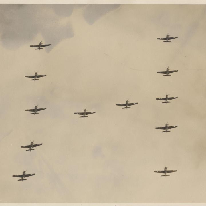 Primary Image of Skyraiders Flying in Formation