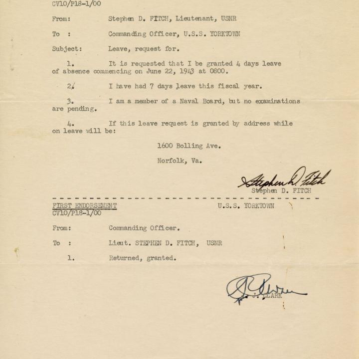 Primary Image of Request for Leave