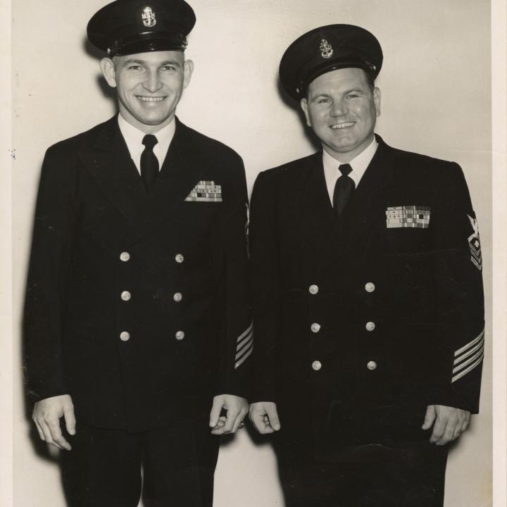 Primary Image of Samuel Wingrove with an Unidentified Officer