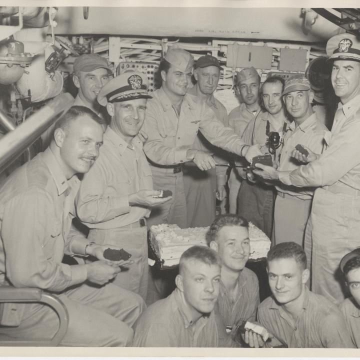 Primary Image of Celebrating the 37,000th Landing Aboard the USS Yorktown (CVA-10)