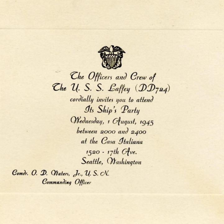 Primary Image of Ship's Party Invitation