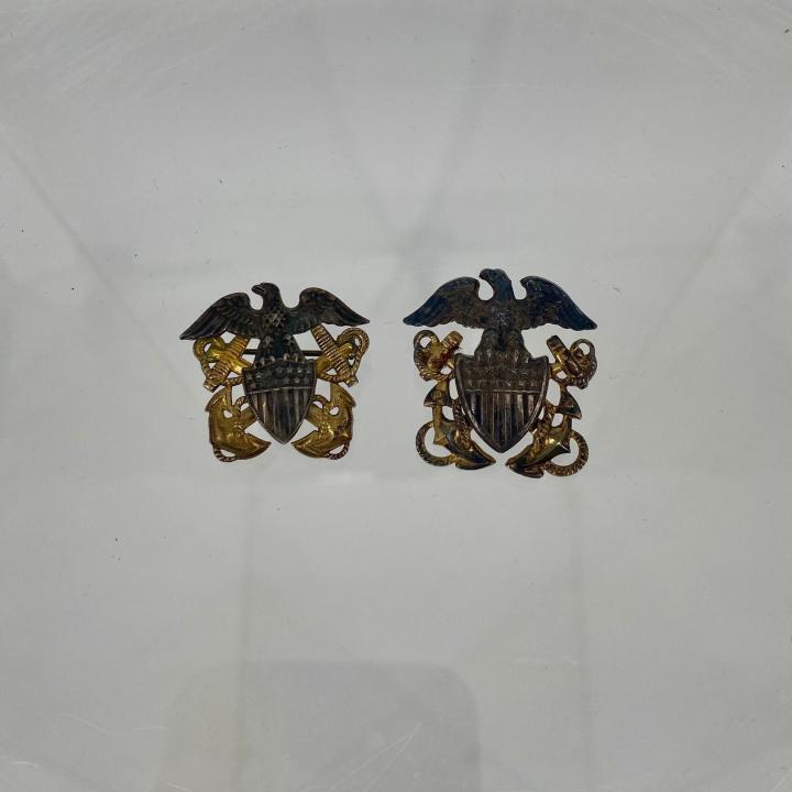 Primary Image of US Naval Officer Garrison Cap Insignia
