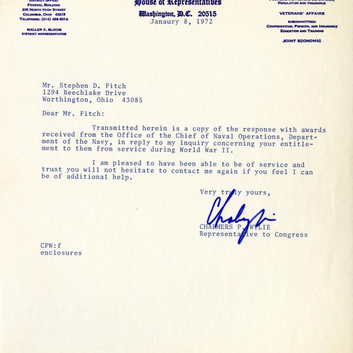 Primary Image of Letter of Success from US House of Representatives