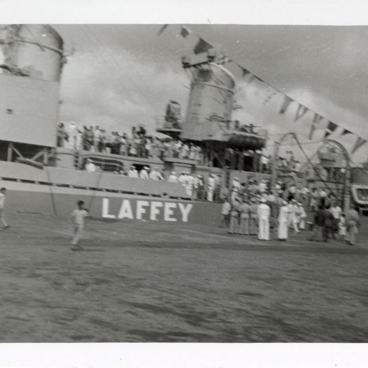 Primary Image of Crowds Touring the Newly Repaired Laffey (DD-724)