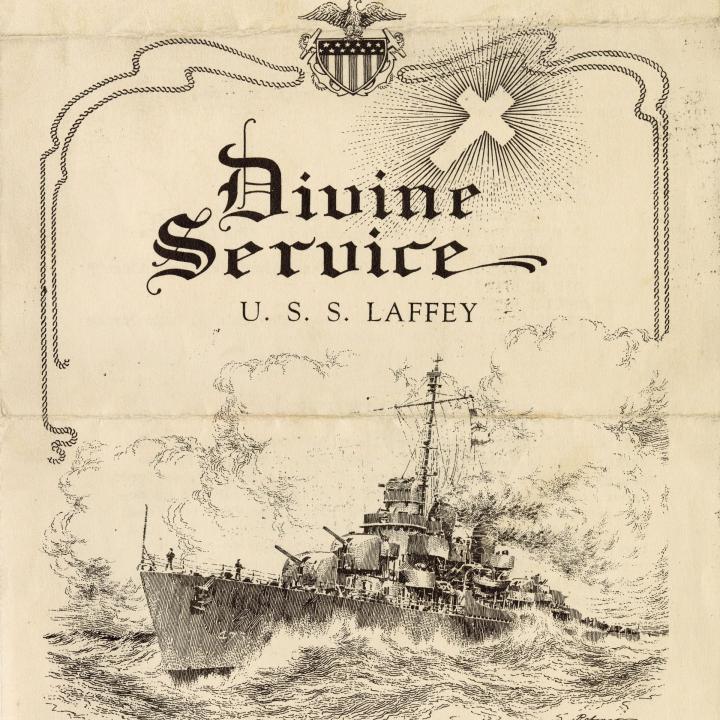 Primary Image of Divine Service Program, USS Laffey