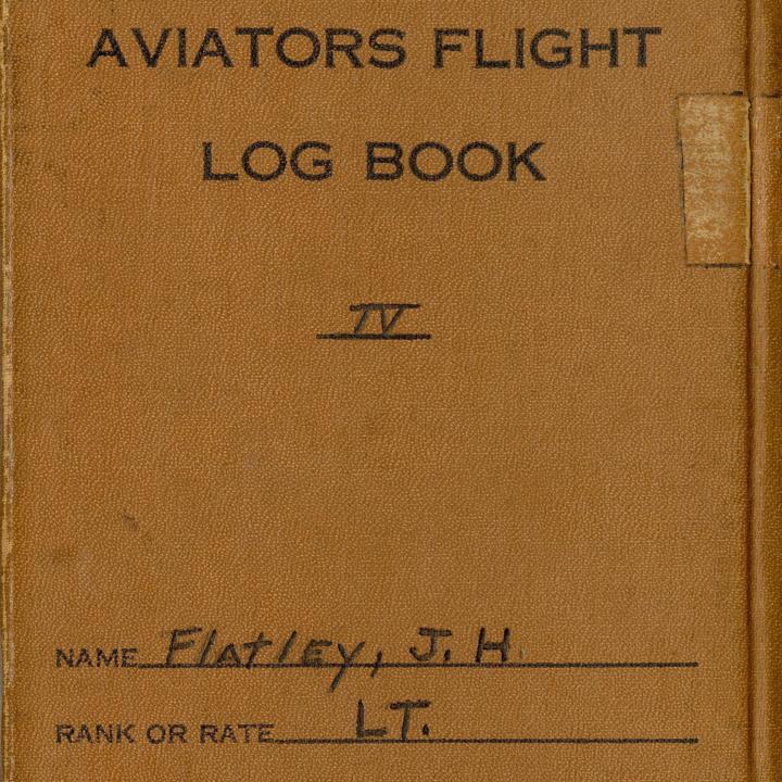 Primary Image of Aviators Flight Log Book (1936-1939) of James H. Flatley, Jr.