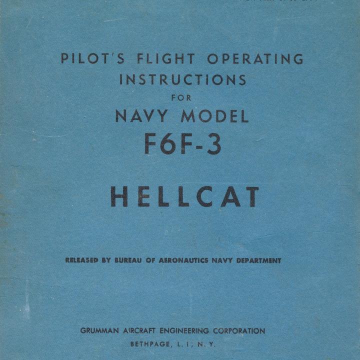 Primary Image of Pilot's Flight Operating Instructions for F6F-3 Hellcat
