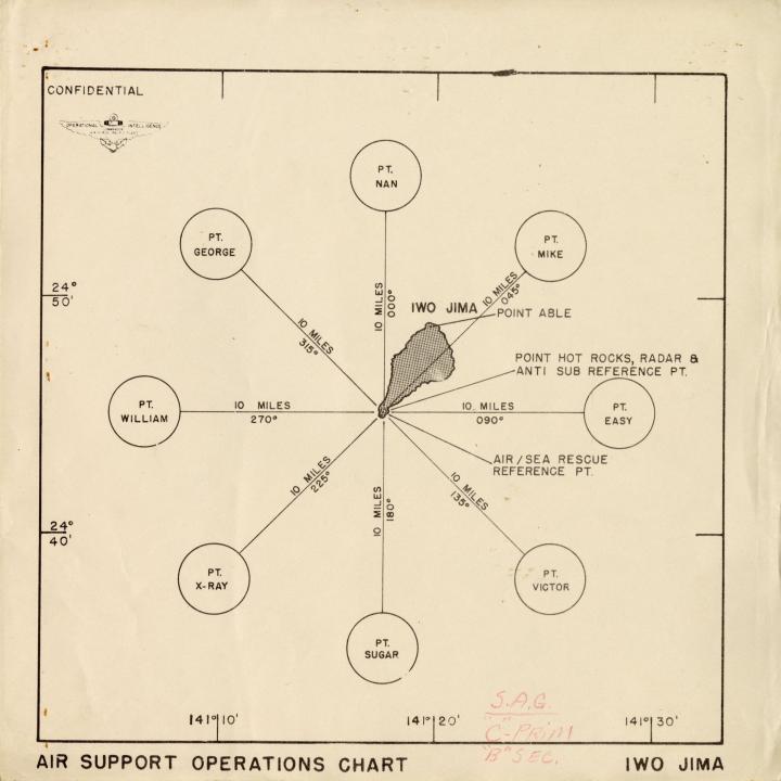 Primary Image of Operational Air Charts for Iwo Jima