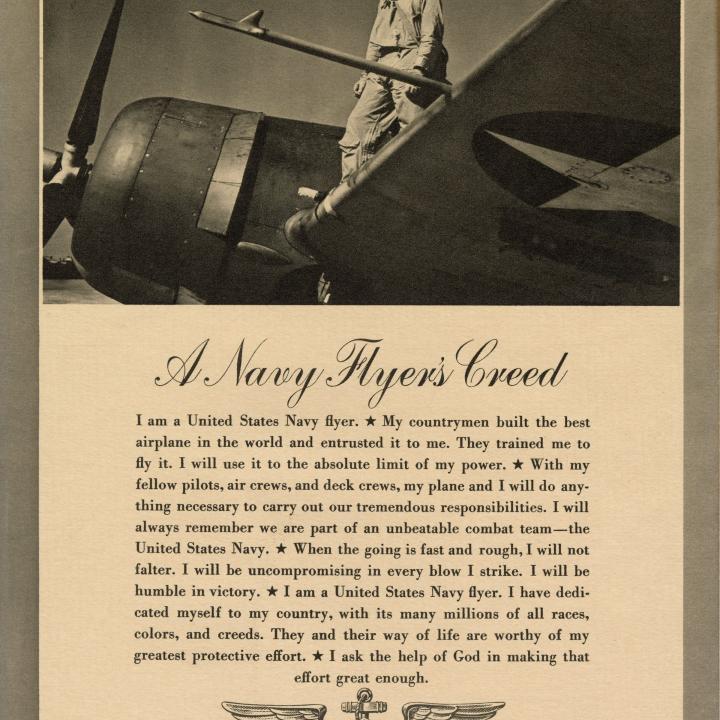 Primary Image of "A Navy Flyer's Creed"