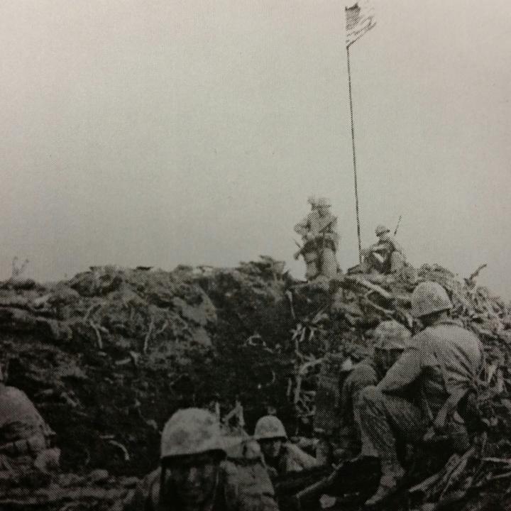 First Flag at the Battle of Iwo Jima