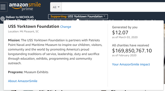 Smile.amazon.com Contributions